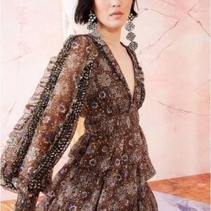 Ulla Johnson Brisa dress in Noir patchwork